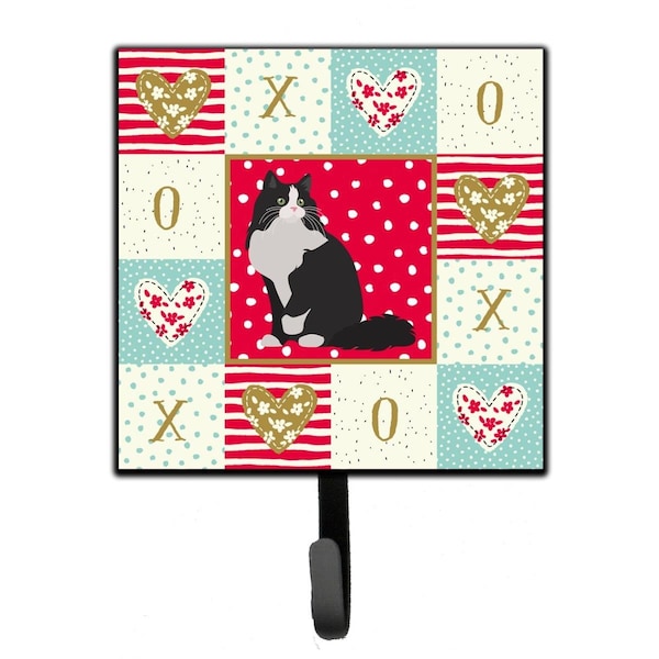 Carolines Treasures 4.25 x 1 x 7 in. Ragamuffin Cat Love Leash or Key Holder CK5781SH4 - main